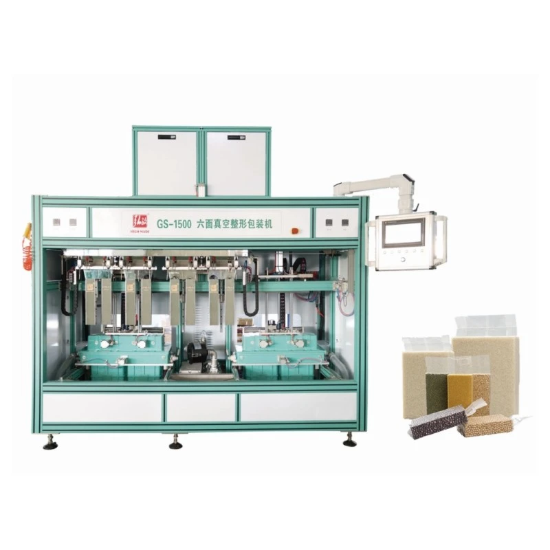 semi-auto Brick Shape Vacuum Bag Packing Machine for beans rice seeds almond peanuts walnuts cashew nuts cat litter granules